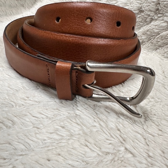 Unbranded Other - Full Grain and Nubuck Leather Belt Lined Carmel/ Brown Size 46- 48 LIKE NEW